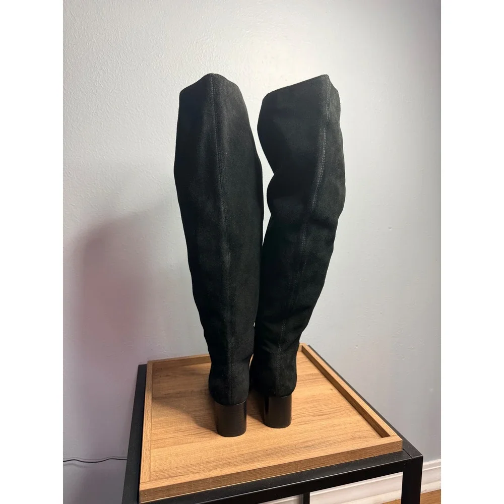 Madewell‎ The Sylvia Over-The-Knee Boot in Suede Black 8.5